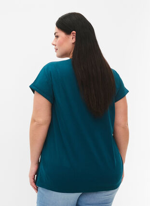 2-pack kortärmade t-shirtar, Deep Teal / Black, Model image number 1