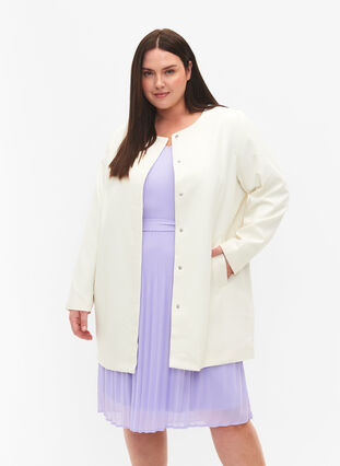 Lätt och klassisk vårjacka, Cloud Dancer, Model image number 0