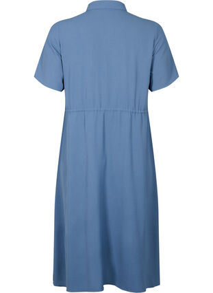 Skjortklänning med korta ärmar, Vintage Indigo, Packshot image number 1