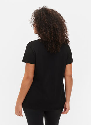  T-shirt till träning med print, Black w. Raise, Model image number 1
