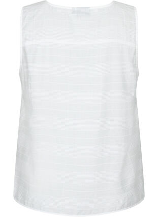 Topp i viskos med struktur, Bright White, Packshot image number 1
