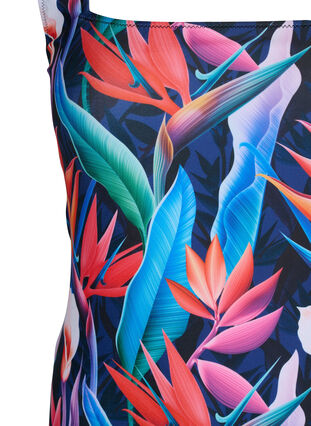 Baddräkt med tryck, Bright Leaf, Packshot image number 2