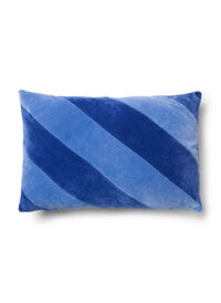 Randigt kuddfodral i velour