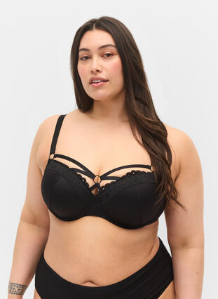 Bh med spets, Black, Model image number 0
