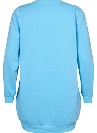 Lång sweatshirt med texttryck, Baltic Sea, Packshot image number 1