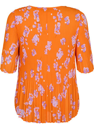 Blommig plisserad blus, Exuberance Flower, Packshot image number 1