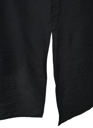 One shoulder-klänning i viskos, Black, Packshot image number 3