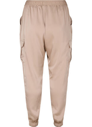 Satin Cargo Byxor, Humus, Packshot image number 1