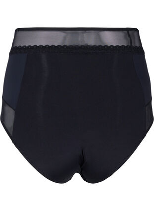 Trosa med mesh och extra hög midja, Black, Packshot image number 1