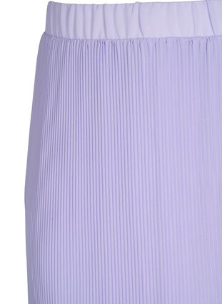 Plisserad kjol i midilängd, Lavender SOLID, Packshot image number 2