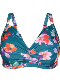 Tryckt bikini-bh med bygel