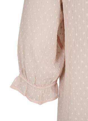 Blus med 3/4-ärmar och struktur från FLASH, Adobe Rose, Packshot image number 3