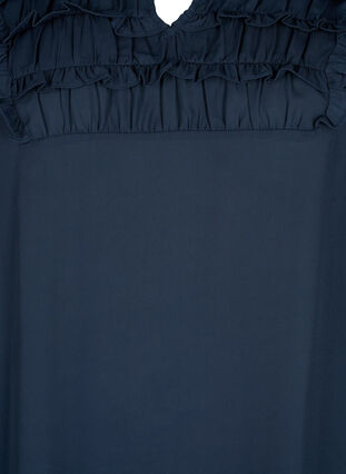 Långärmad klänning med volanger, Total Eclipse, Packshot image number 2