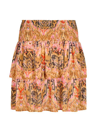 Mönstrad kjol med smock, Colorful Ethnic, Packshot image number 1