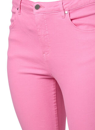 Högmidjade Amy jeans med super slim passform, Rosebloom, Packshot image number 2
