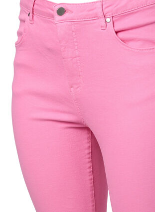 Högmidjade Amy jeans med super slim passform, Rosebloom, Packshot image number 2