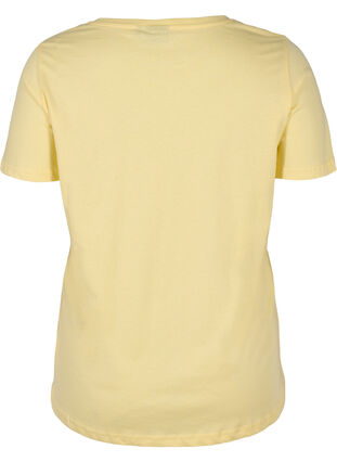 T-shirt i bomull med tryck, Pale Banana Shine, Packshot image number 1
