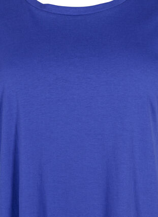 Kortärmad t-shirt i bomullsmix, Royal Blue, Packshot image number 2