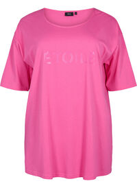 Oversized t-shirt i bomull med tryck