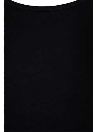 Ärmlös träningstopp i viskos, Black, Packshot image number 3
