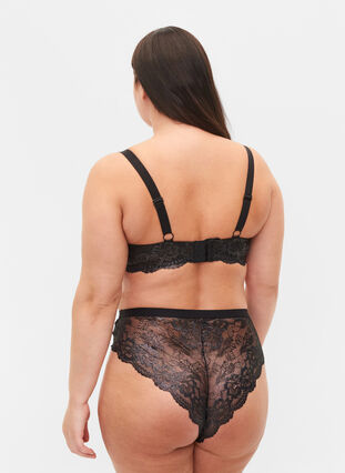 Trosor i spets, Black, Model image number 1