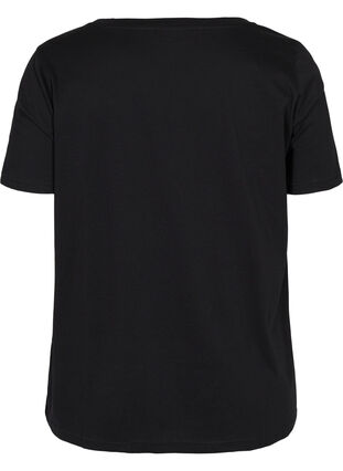  T-shirt till träning med print, Black w. Raise, Packshot image number 1