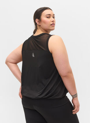 Träningstopp med resår i nederkant, Black, Model image number 1